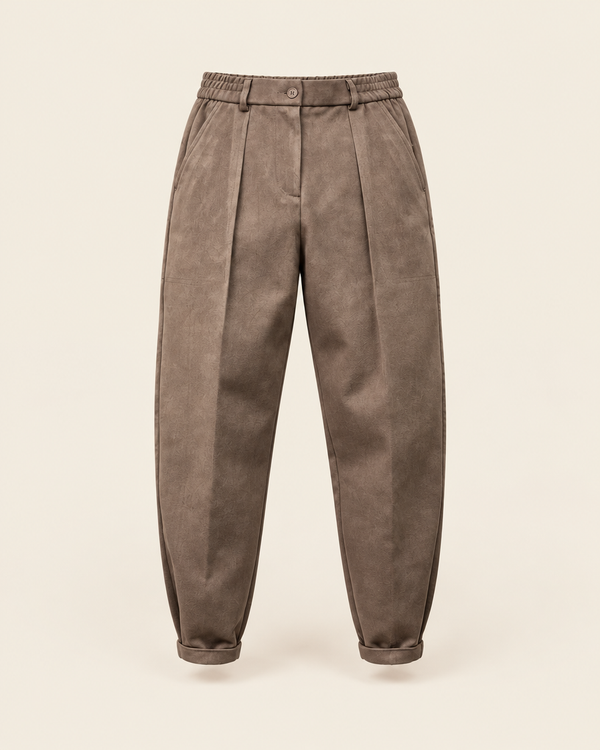 Le Montaigne – Pantalon à pinces texturé