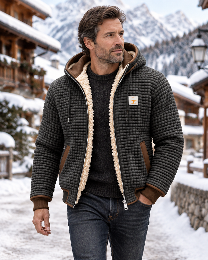 Le Chamonix – Veste à capuche doublée sherpa