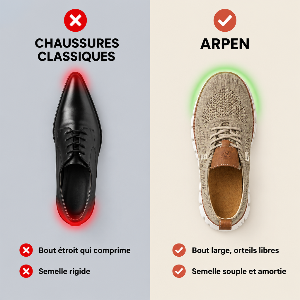 Chaussures classiques vs Le Flâneur