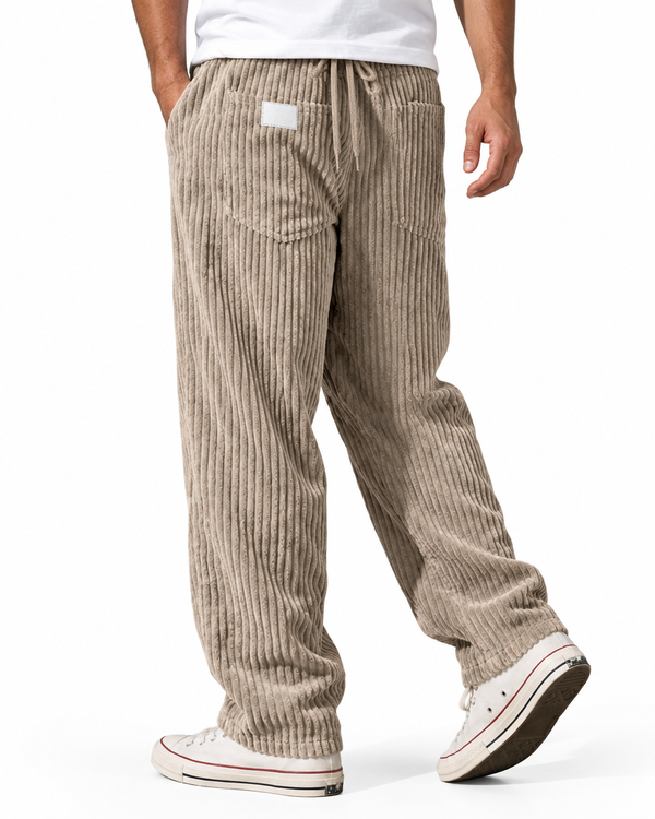 Le Rivoli – Pantalon large en velours côtelé
